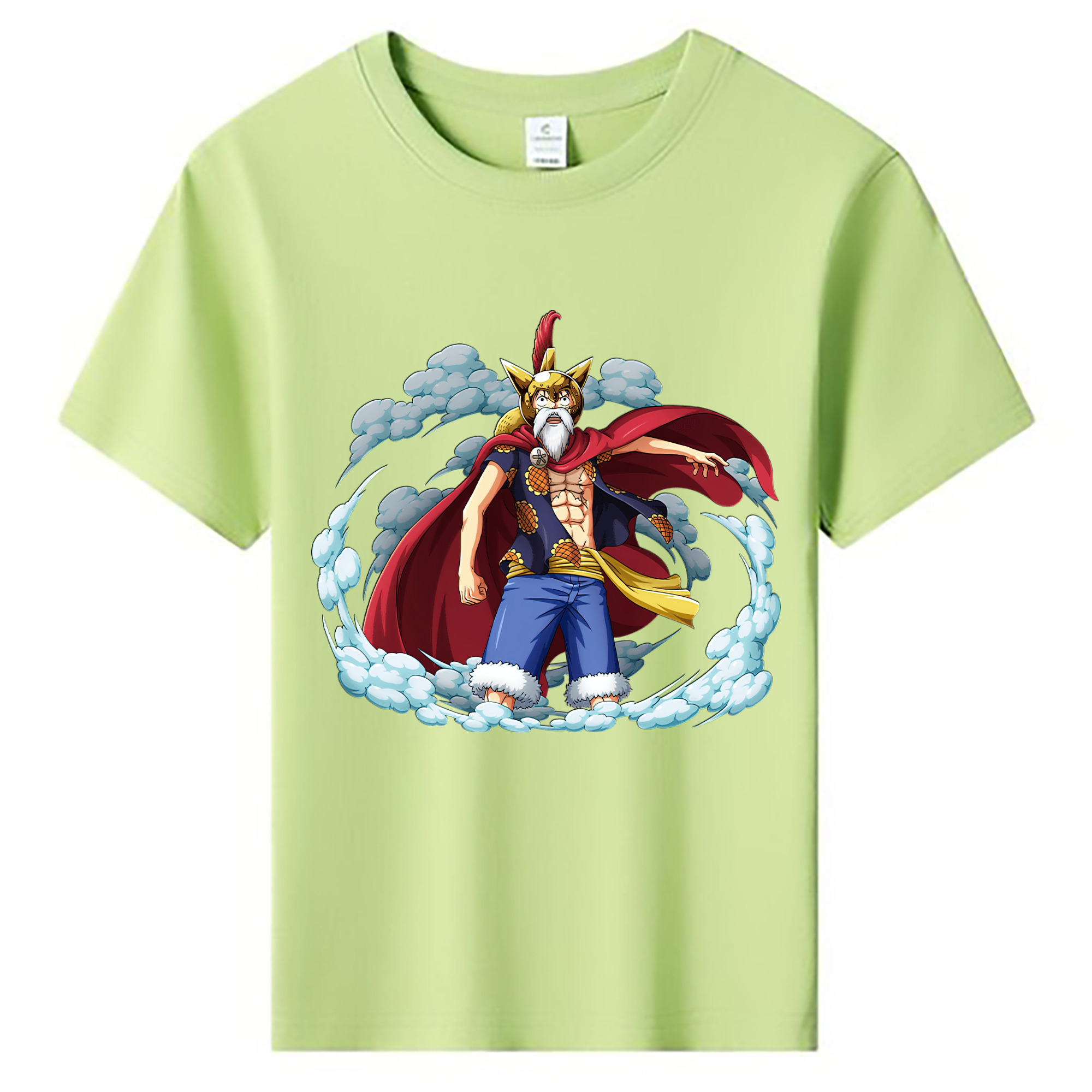ワンピース モンキー・D・ルフィ ONE PIECE Monkey D. Luffy 綿100％キッズTシャツ（フロントプリント）